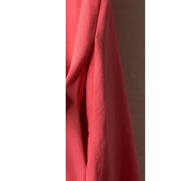 Kate Spade Fit And Flare Dress Coral Pink Eyelet Scalloped Hem Bateau Small - Picture 3 of 9